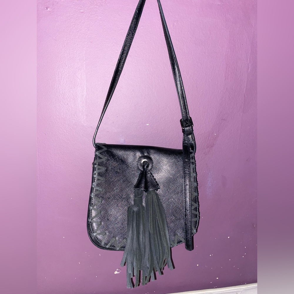 Black strap bag